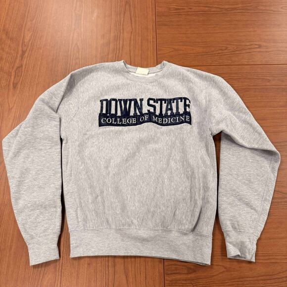 VINTAGE VTG mv sport pro weave DOWNSTATE COLLEGE OF MEDICINE Crewneck Sweater S - Picture 1 of 9